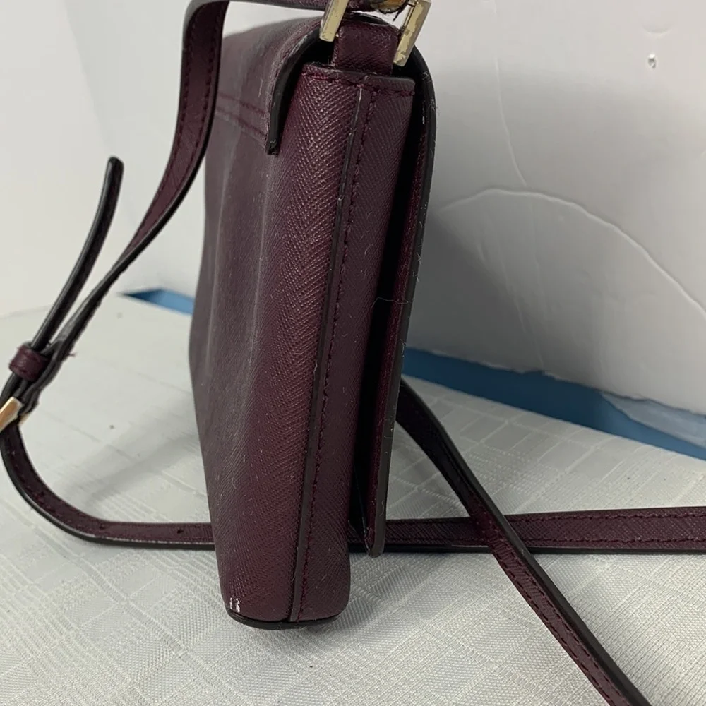 KATE SPADE Newbury Lane Sally Crossbody leather bag mulled wine